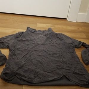 Gray long sleeved shirt